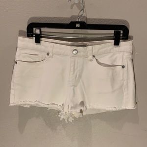 Andrew Charles cut off shorts white size 28